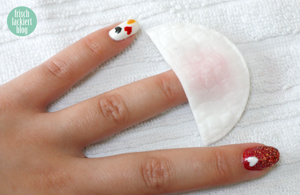 glitzer nagellack und sandlack einfach entfernen