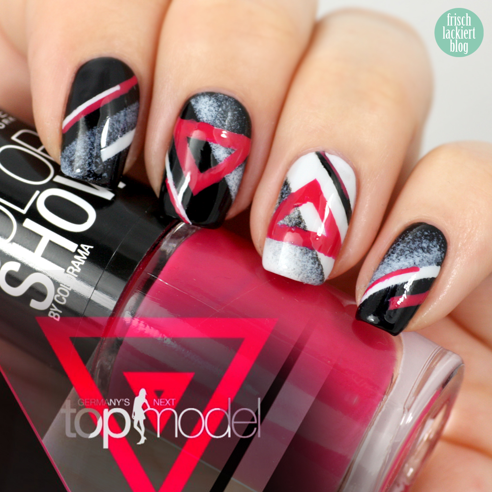 GNTM germanys next topmodel nailart maybelline