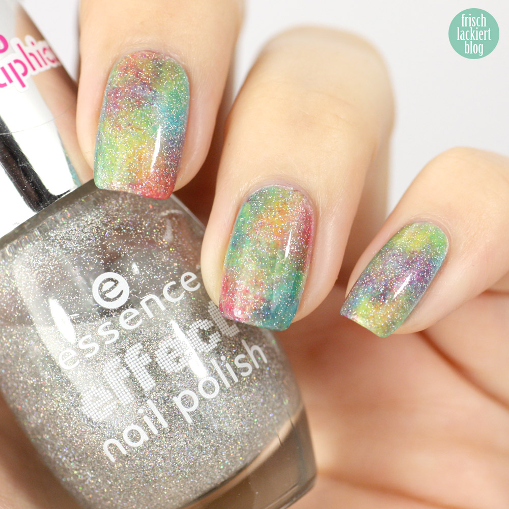 frischlackiert, rainbow nailart DIY sheer tints