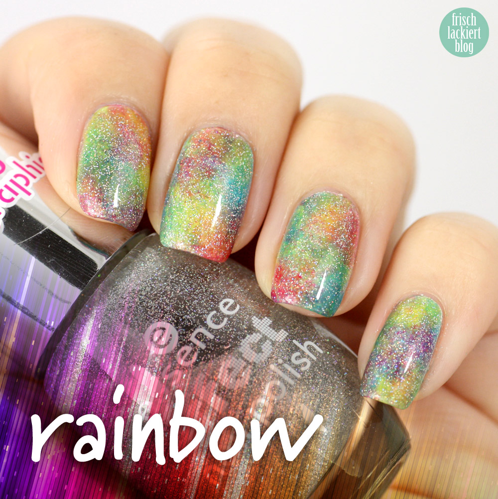 frischlackiert, rainbow nailart DIY sheer tints