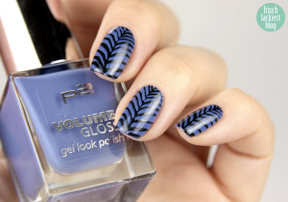 p2 Volume Gloss peace keeper - stamping nailart