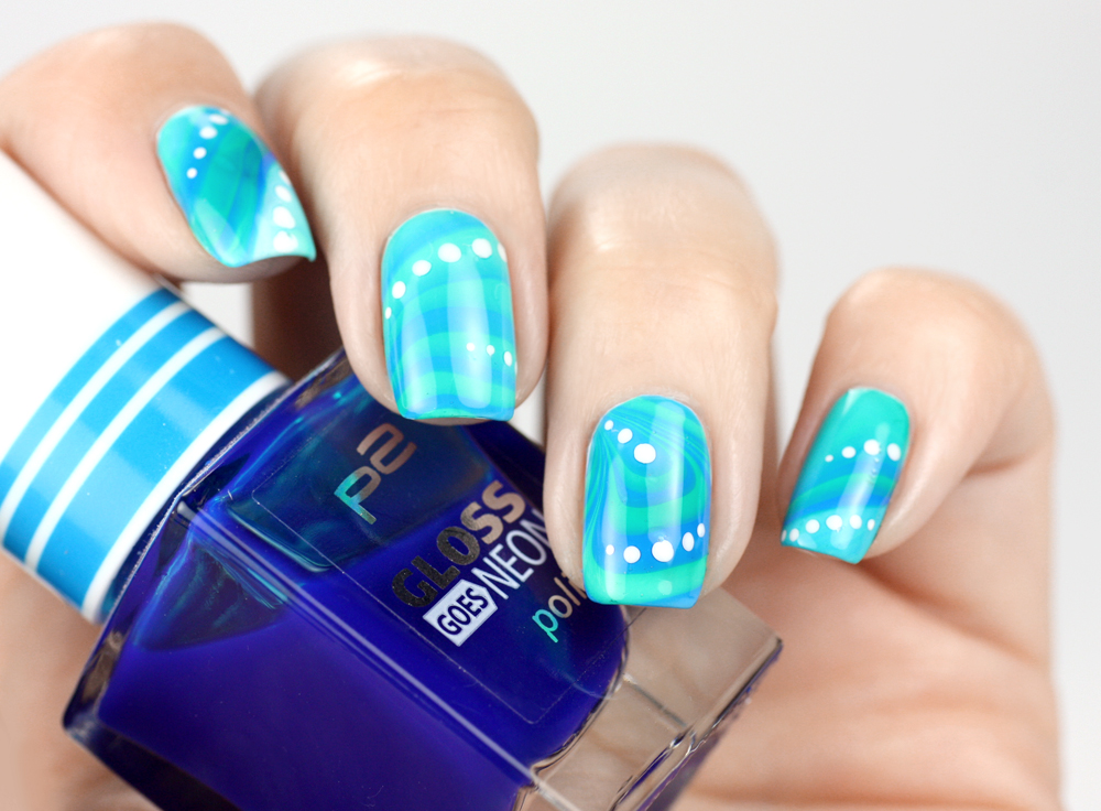 Frischlackiert-Challenge water marble nailart