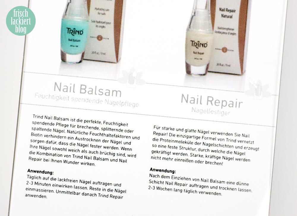 Trind Nail Balsam und Nail Repair Natural