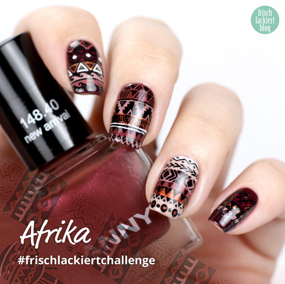 Frischlackiert-Challenge Afrika Nailart – by frischlackiert