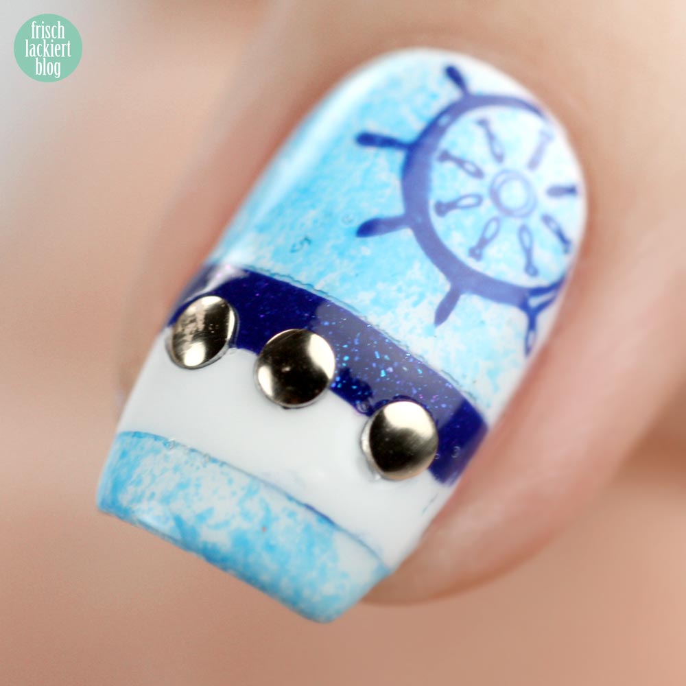 Frischlackiert-Challenge – Maritim Nailart - by frischlackiert