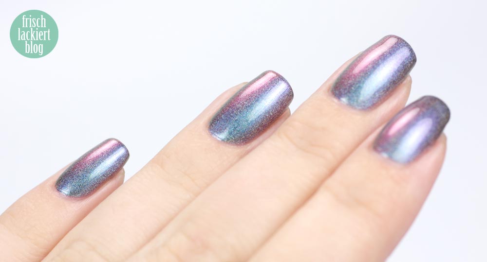 Frischlackiert-Challenge – Holo-Mania – Holo Galaxy Nailart - by frischlackiert