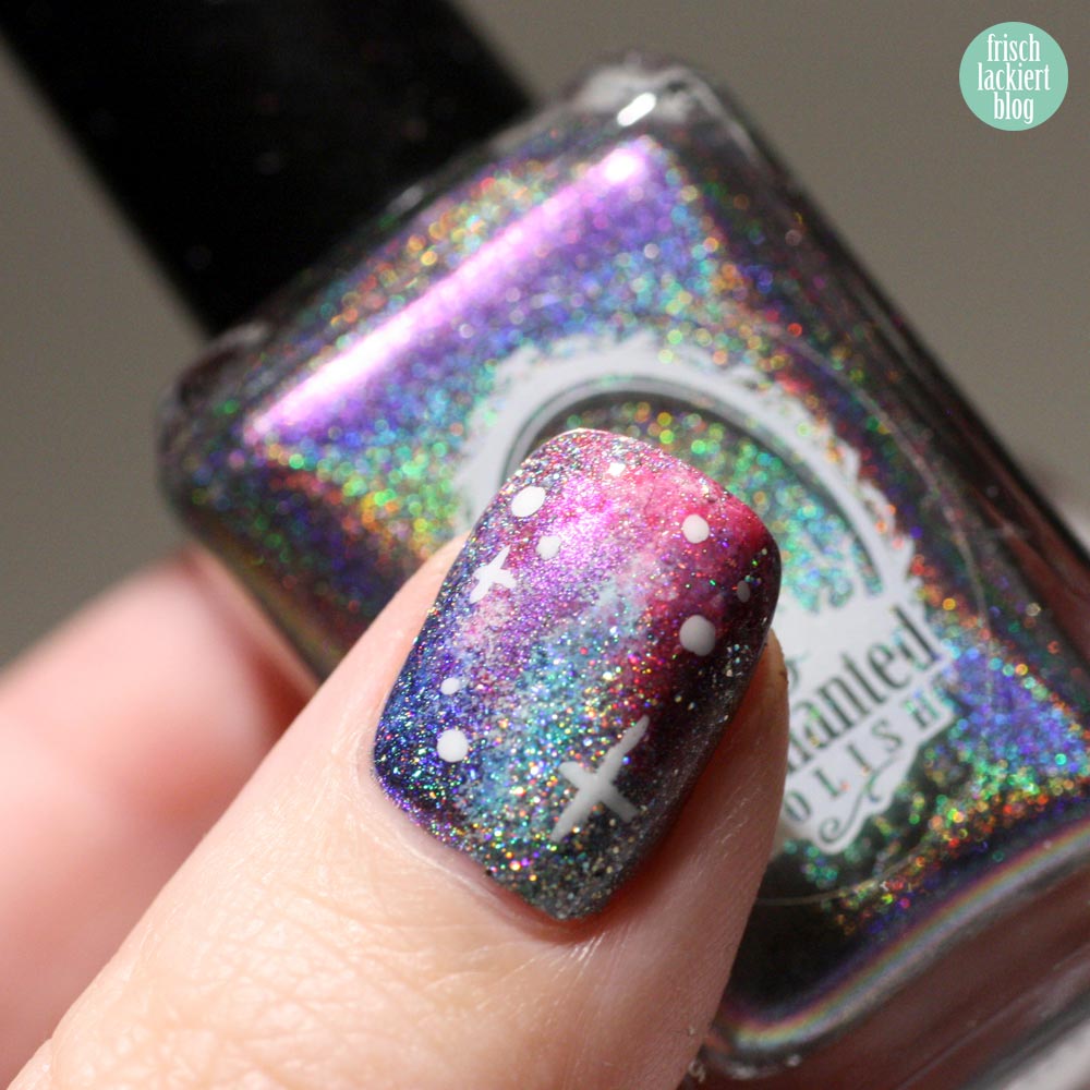 Frischlackiert-Challenge – Holo-Mania – Holo Galaxy Nailart - by frischlackiert