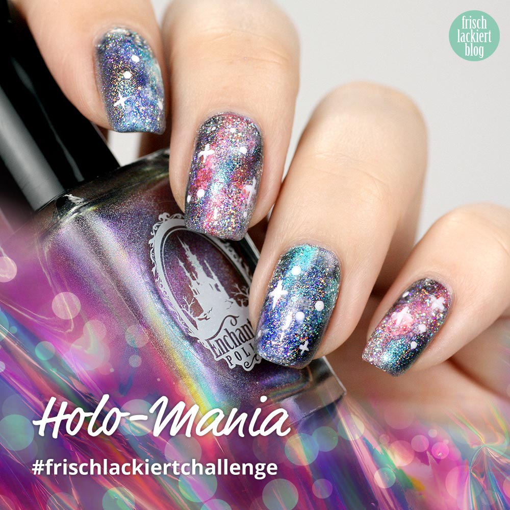 Frischlackiert-Challenge – Holo-Mania – Holo Galaxy Nailart - by frischlackiert