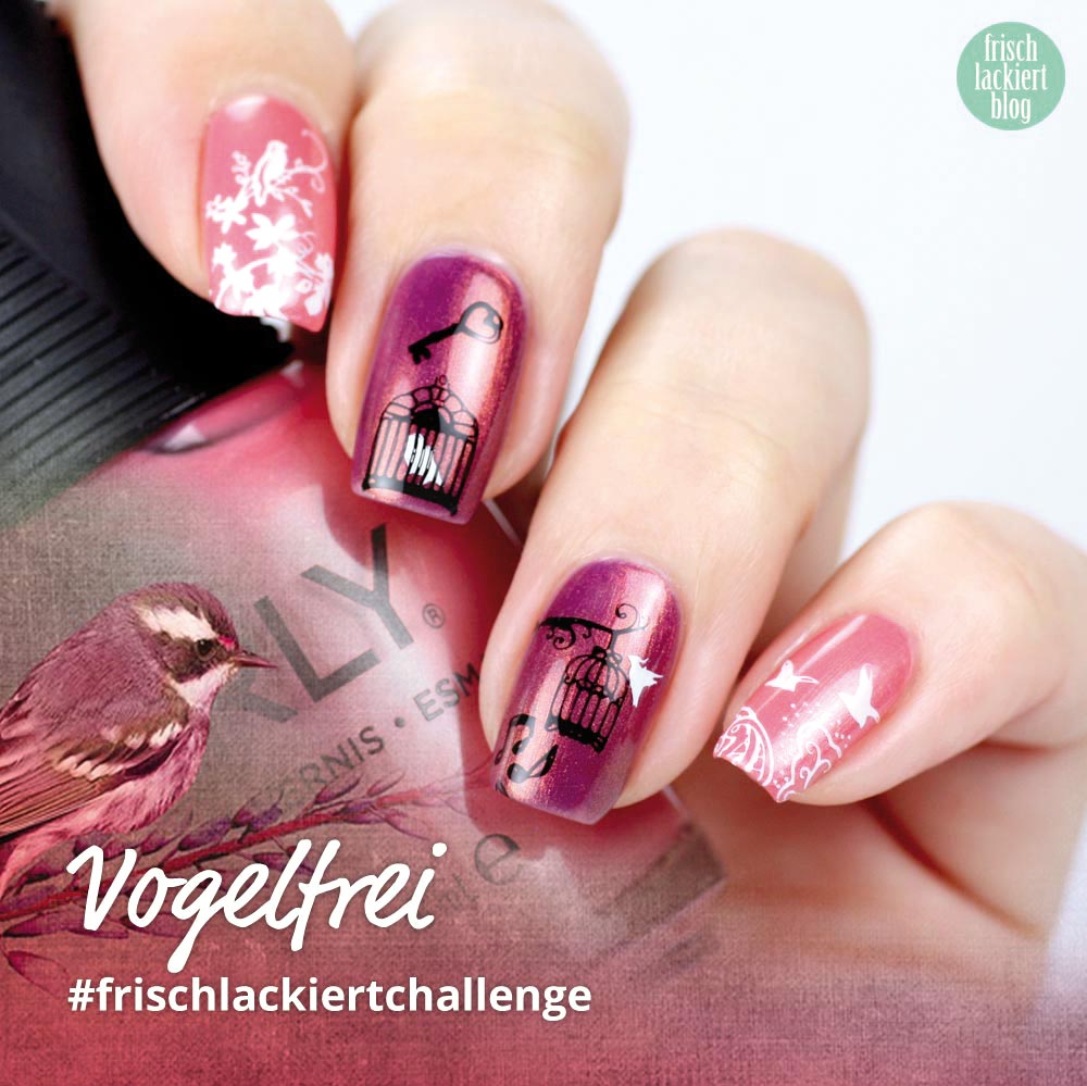 Frischlackiert-Challenge – Vogelfrei – Bird Nailart – by frischlackiert