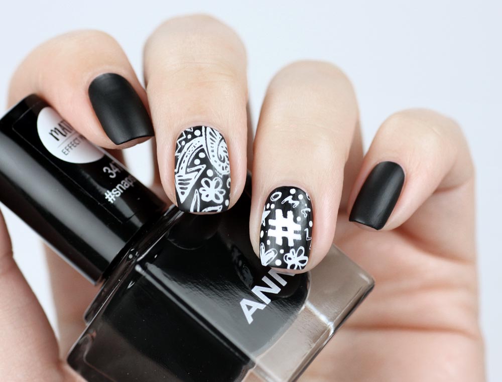 ANNY #snapstory aus der #mattechat Kollektion – Hashtag Nailart – swatch by frischlackiert