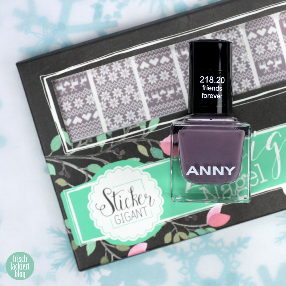 Sticker Gigant Winterfräulein Nailwraps – ANNY friends forever – swatch by frischlackiert