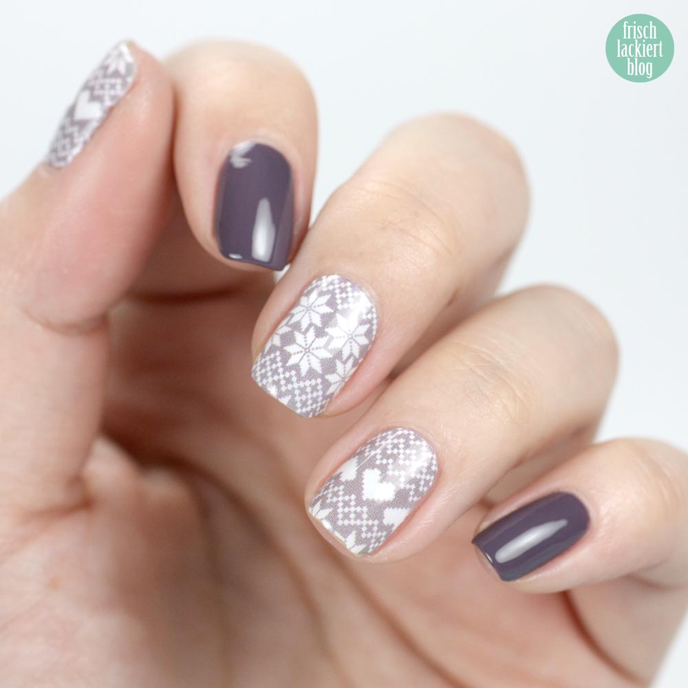 Sticker Gigant Winterfräulein Nailwraps – ANNY friends forever – swatch by frischlackiert