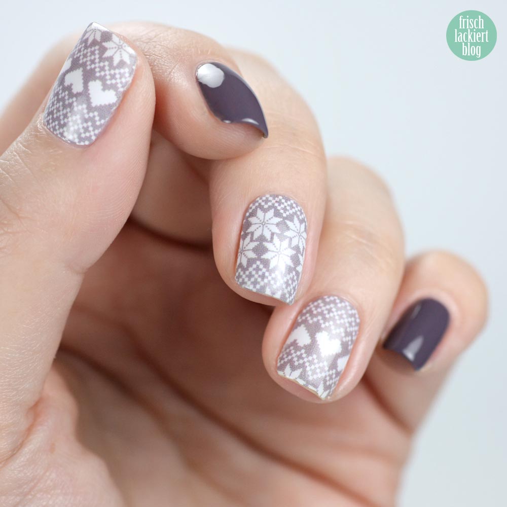 Sticker Gigant Winterfräulein Nailwraps – ANNY friends forever – swatch by frischlackiert