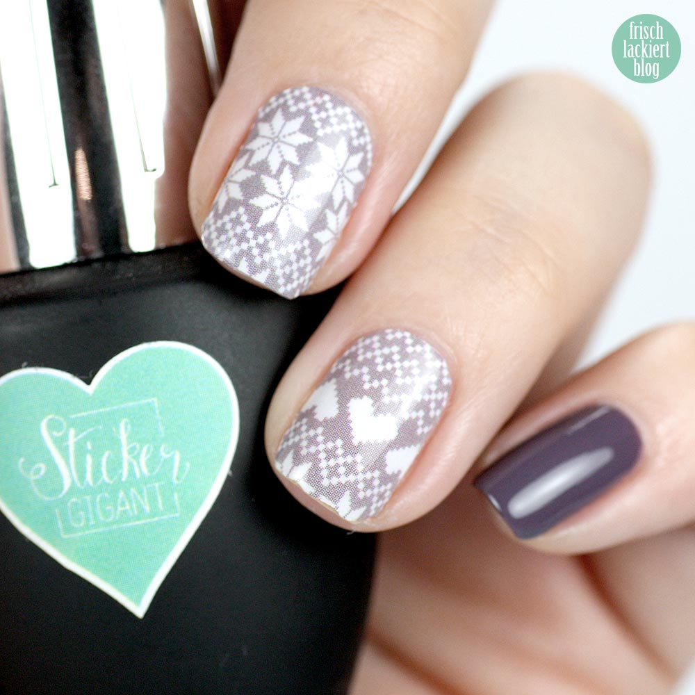 Sticker Gigant Winterfräulein Nailwraps – ANNY friends forever – swatch by frischlackiert