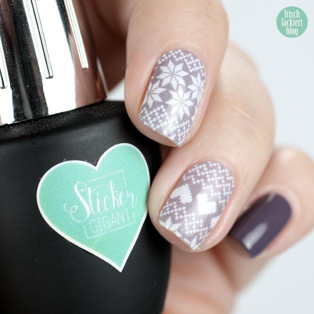 Sticker Gigant Winterfräulein Nailwraps – ANNY friends forever – swatch by frischlackiert