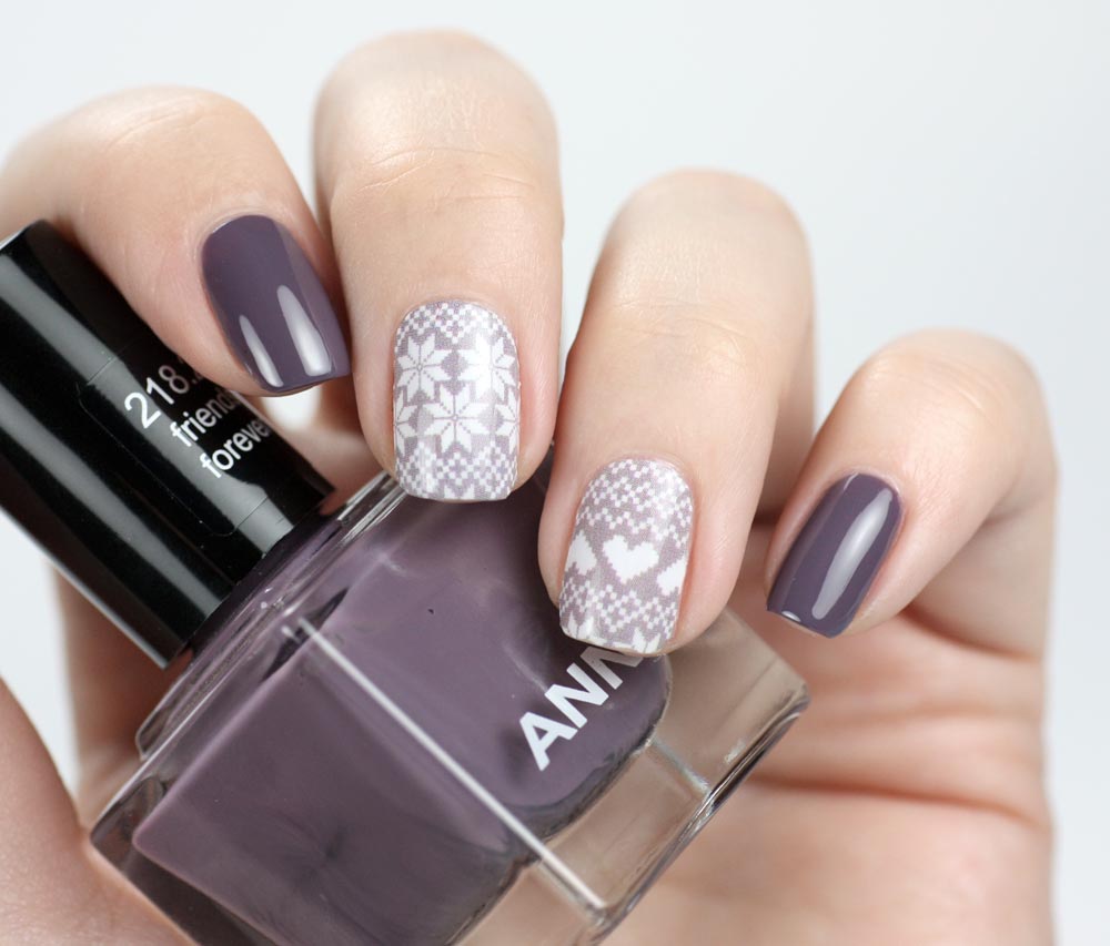 Sticker Gigant Winterfräulein Nailwraps – ANNY friends forever – swatch by frischlackiert