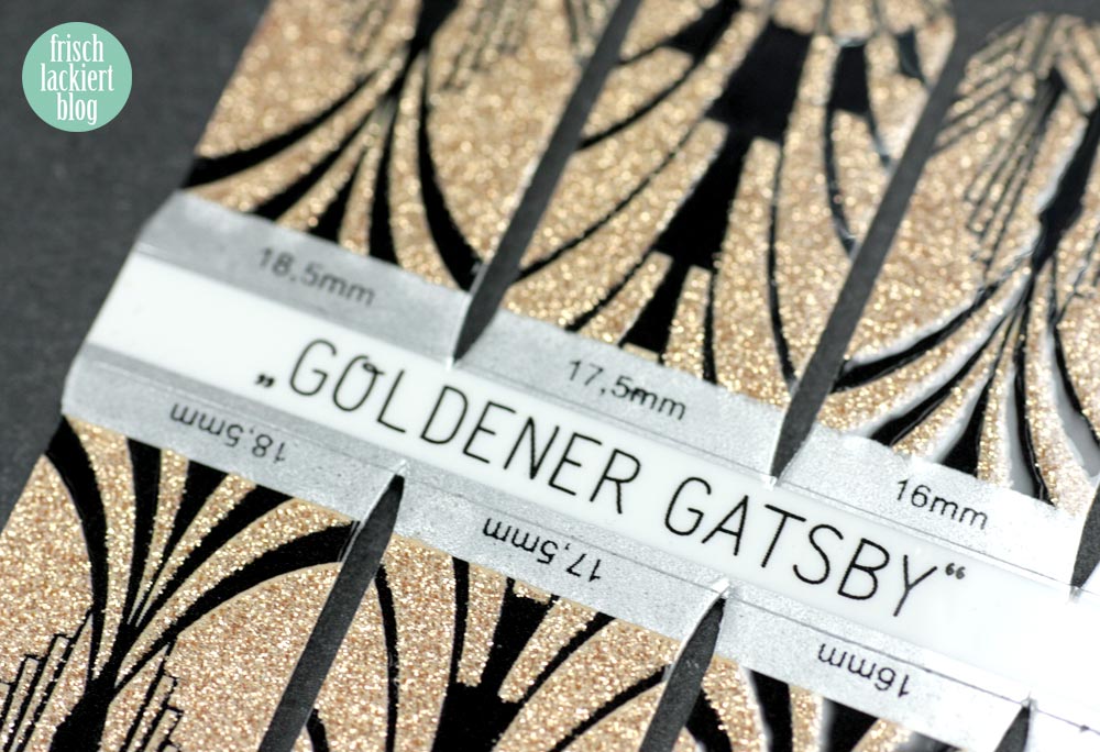 Sticker Gigant Goldener Gatsby – Nailwraps – by frischlackiert