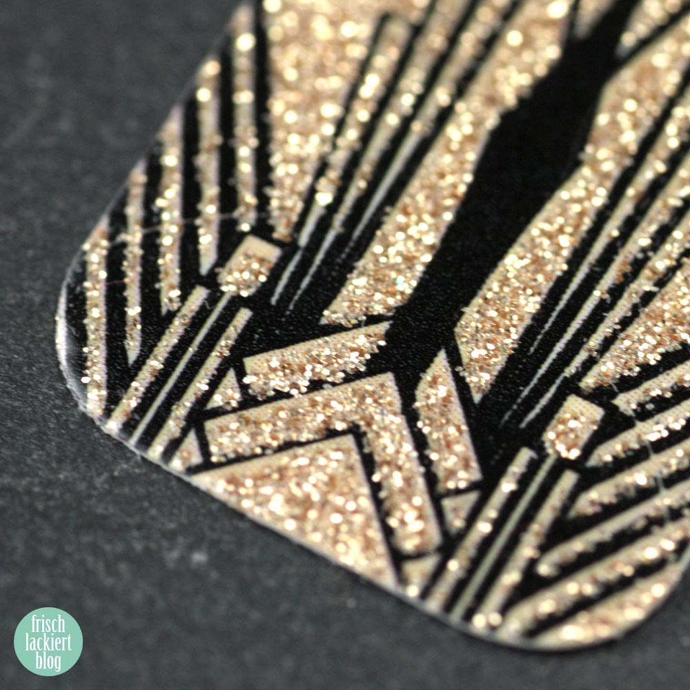 Sticker Gigant Goldener Gatsby – Nailwraps – by frischlackiert