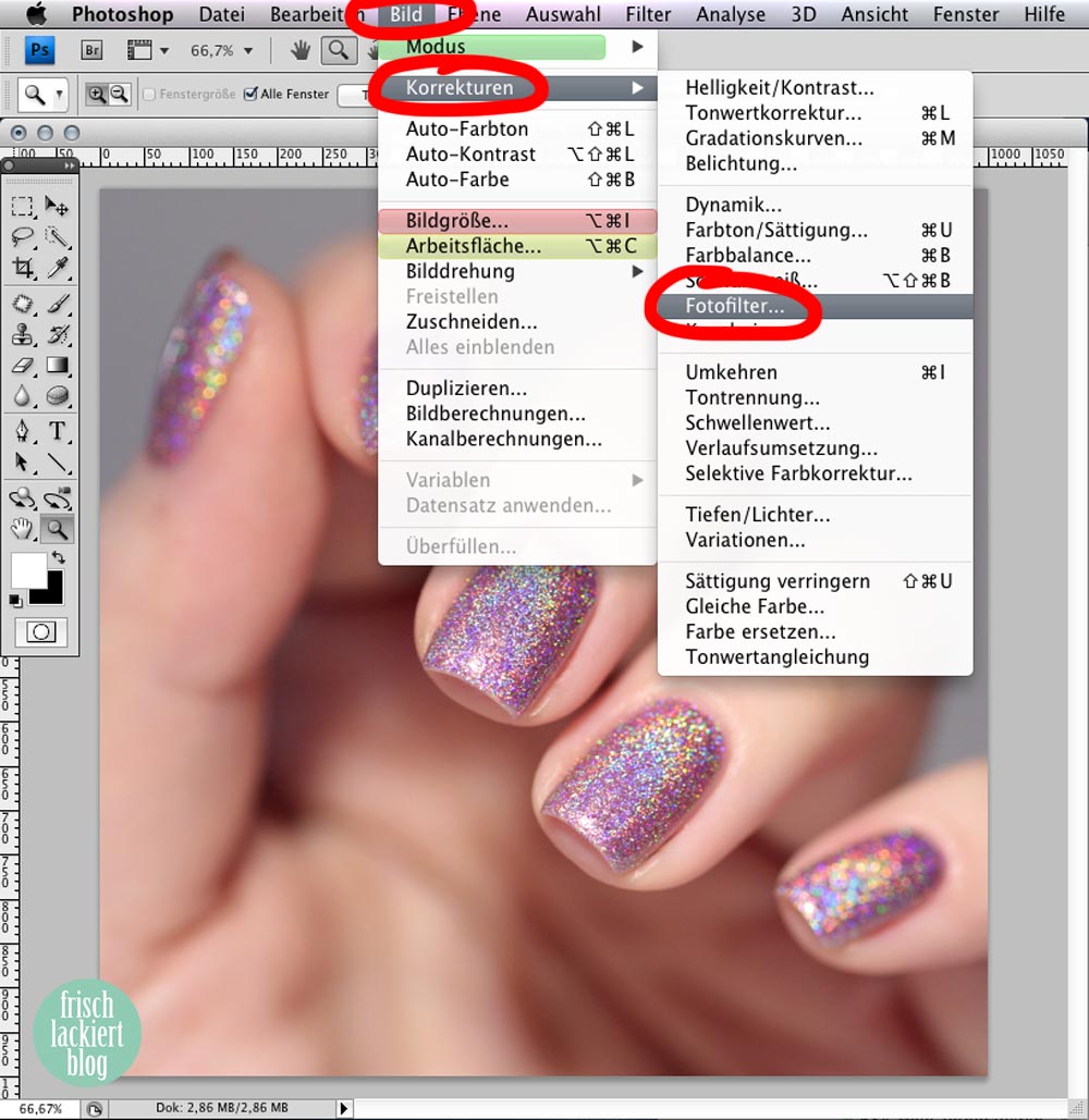 Holografischen Nagellack richtig fotografieren – Blogger Tipps und Tricks – im Photoshop nachbearbeiten – by frischlackiert