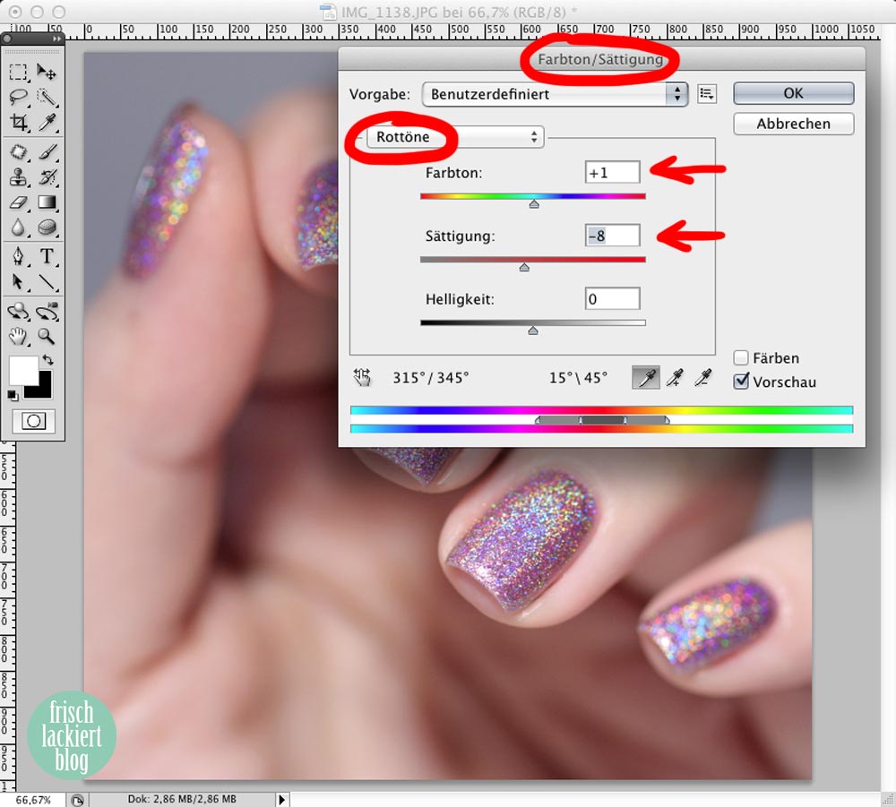 Holografischen Nagellack richtig fotografieren – Blogger Tipps und Tricks – im Photoshop nachbearbeiten – by frischlackiert
