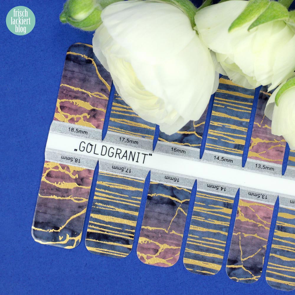 Sticker Gigant Frühlingskollektion 2017 – Goldgranit – Nailwraps – by frischlackiert
