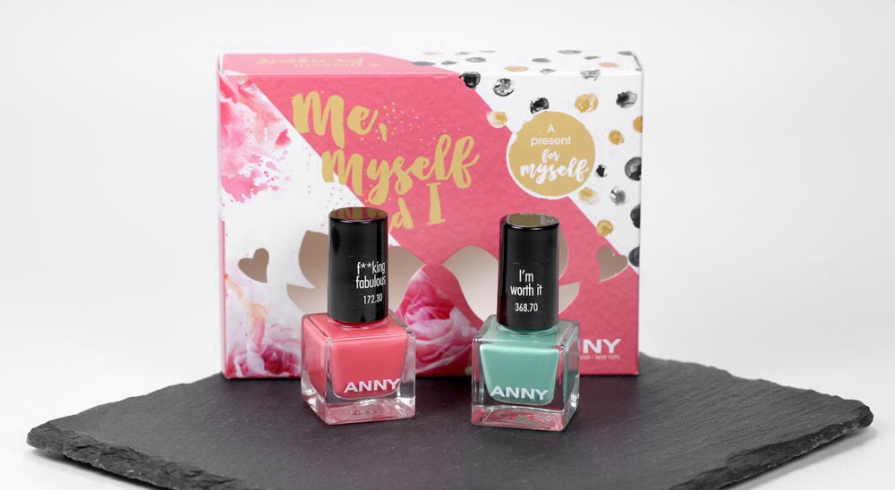 ANNY – Mini-Set – Me, Myself and I – I´m worth it – F**king fabulous – swatch by frischlackiert