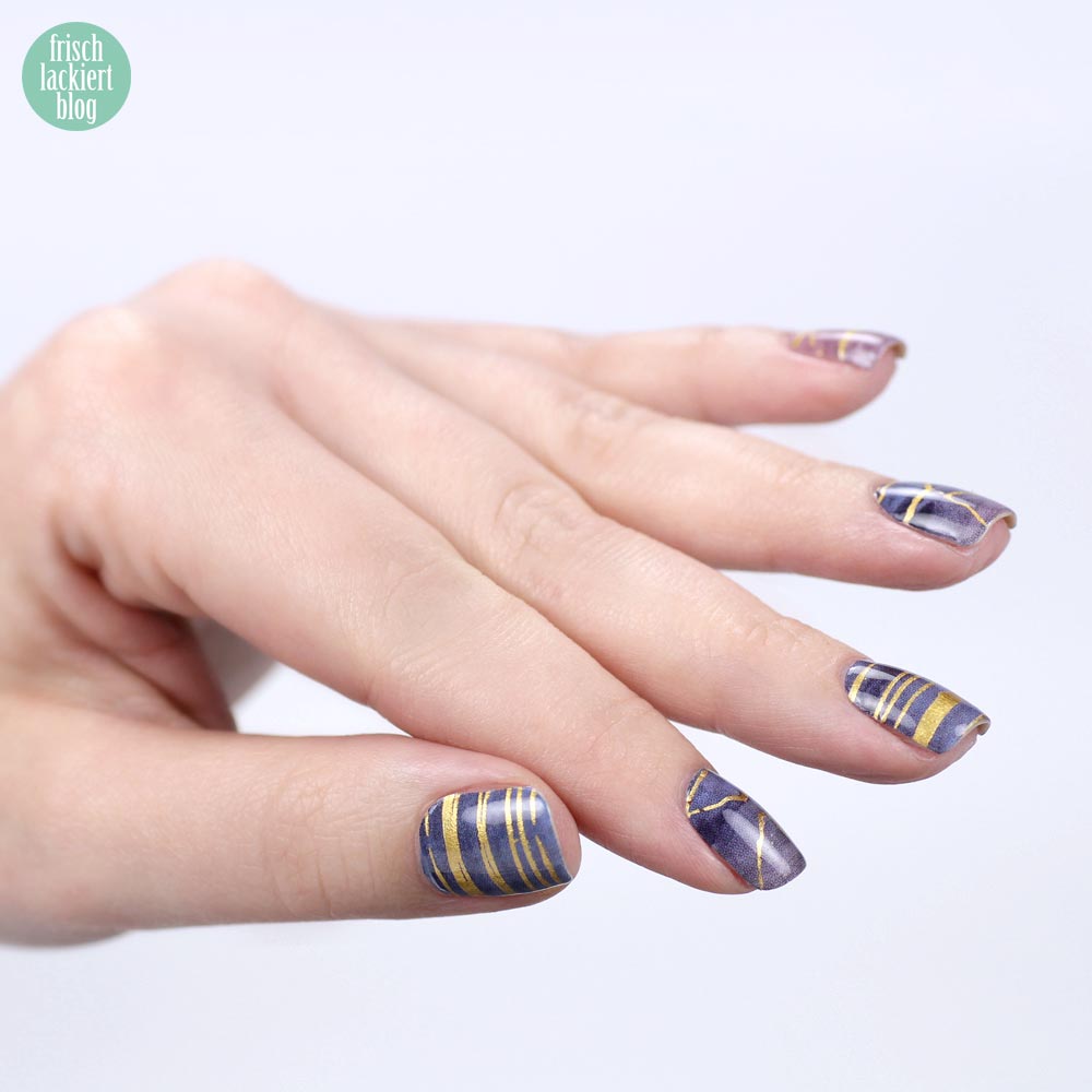 Sticker Gigant Frühlingskollektion 2017 – Goldgranit – Nailwraps – by frischlackiert