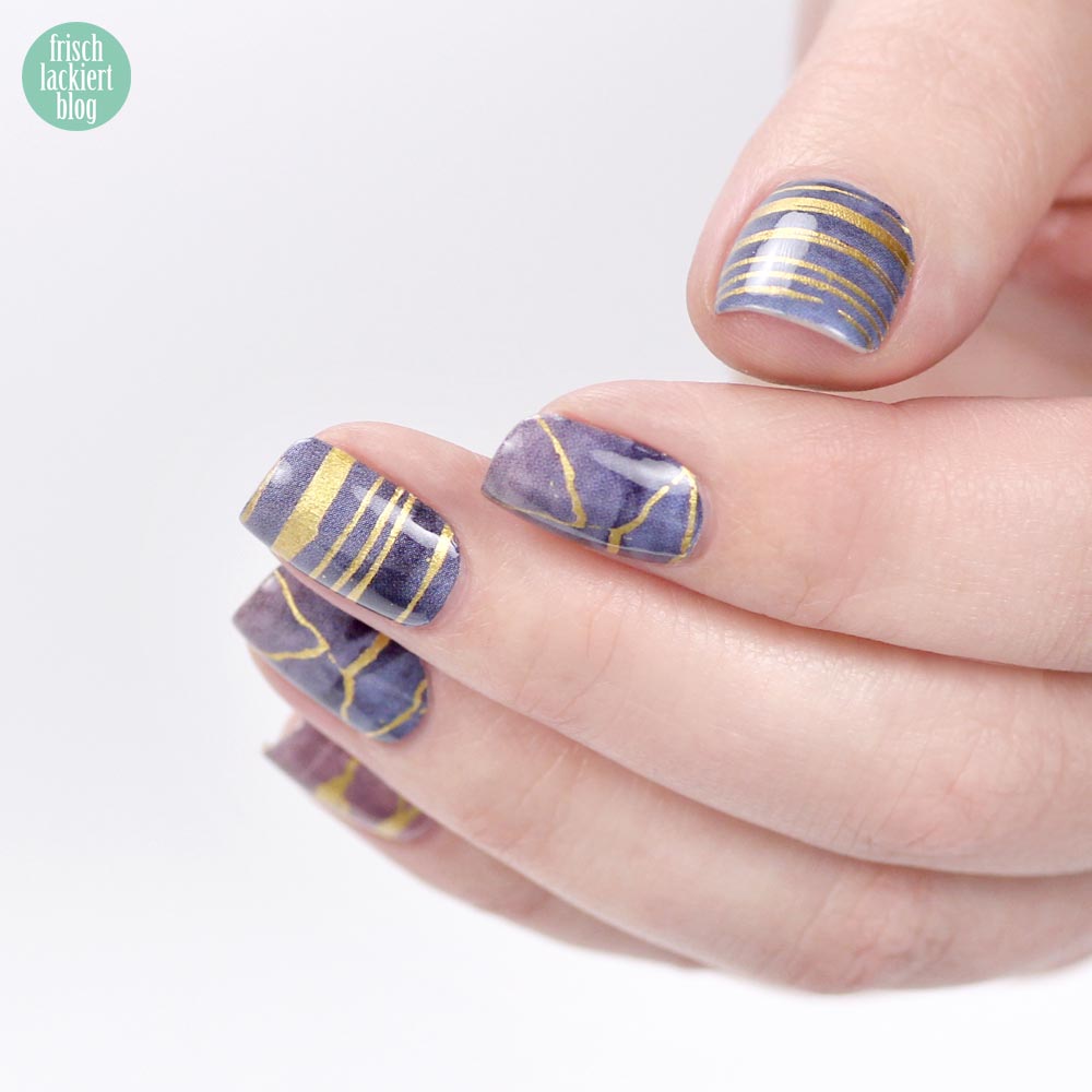 Sticker Gigant Frühlingskollektion 2017 – Goldgranit – Nailwraps – by frischlackiert