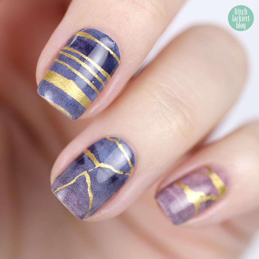 Sticker Gigant Frühlingskollektion 2017 – Goldgranit – Nailwraps – by frischlackiert