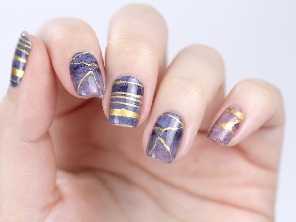 Sticker Gigant Frühlingskollektion 2017 – Goldgranit – Nailwraps – by frischlackiert