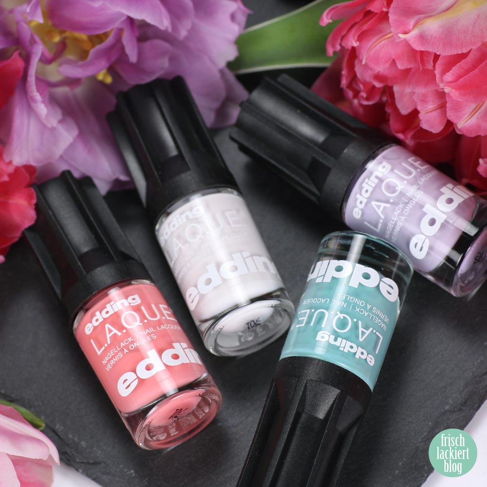 Z.A.R.T. am limit! Die neuen R.I.C.H. P.A.S.T.E.L.S. – Nagellacke von edding L.A.Q.U.E. – swatch by frischlackiert