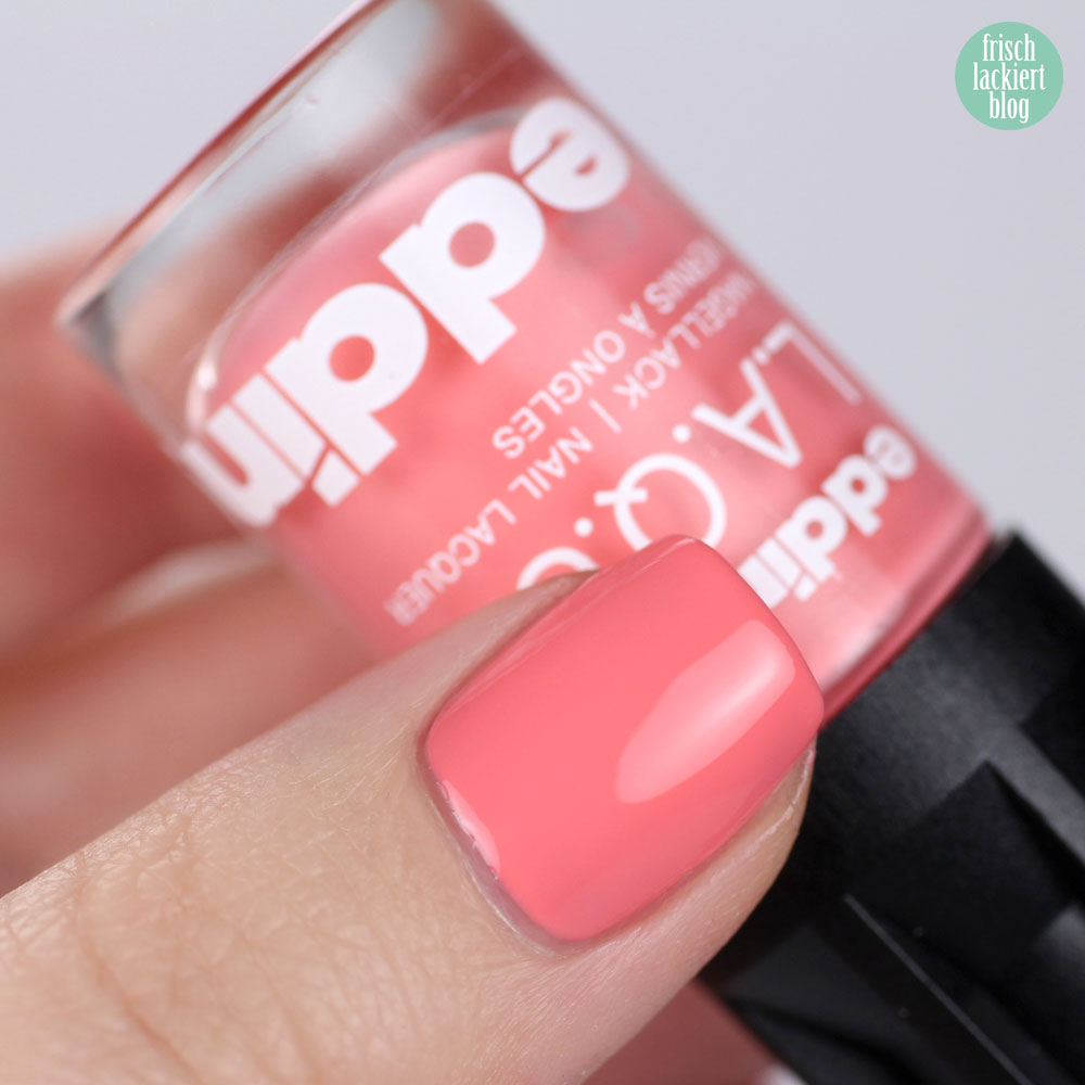 Z.A.R.T. am limit! Die neuen R.I.C.H. P.A.S.T.E.L.S. – pastel peach – edding L.A.Q.U.E. – swatch by frischlackiert