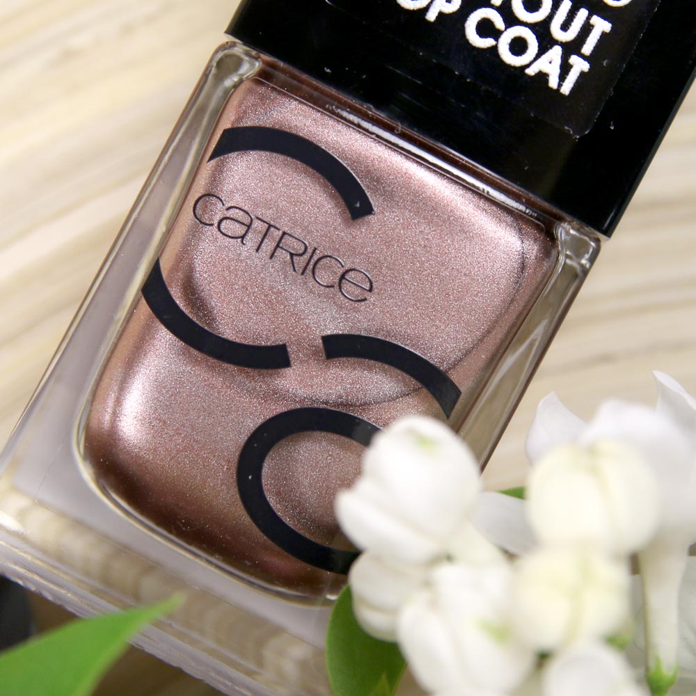Catrice ICONails Kollektion – neue Lacke 2017 – 7 Tage Halt – Rosegold Kupfer Nagellack 11 Go for Gold – by frischlackiert