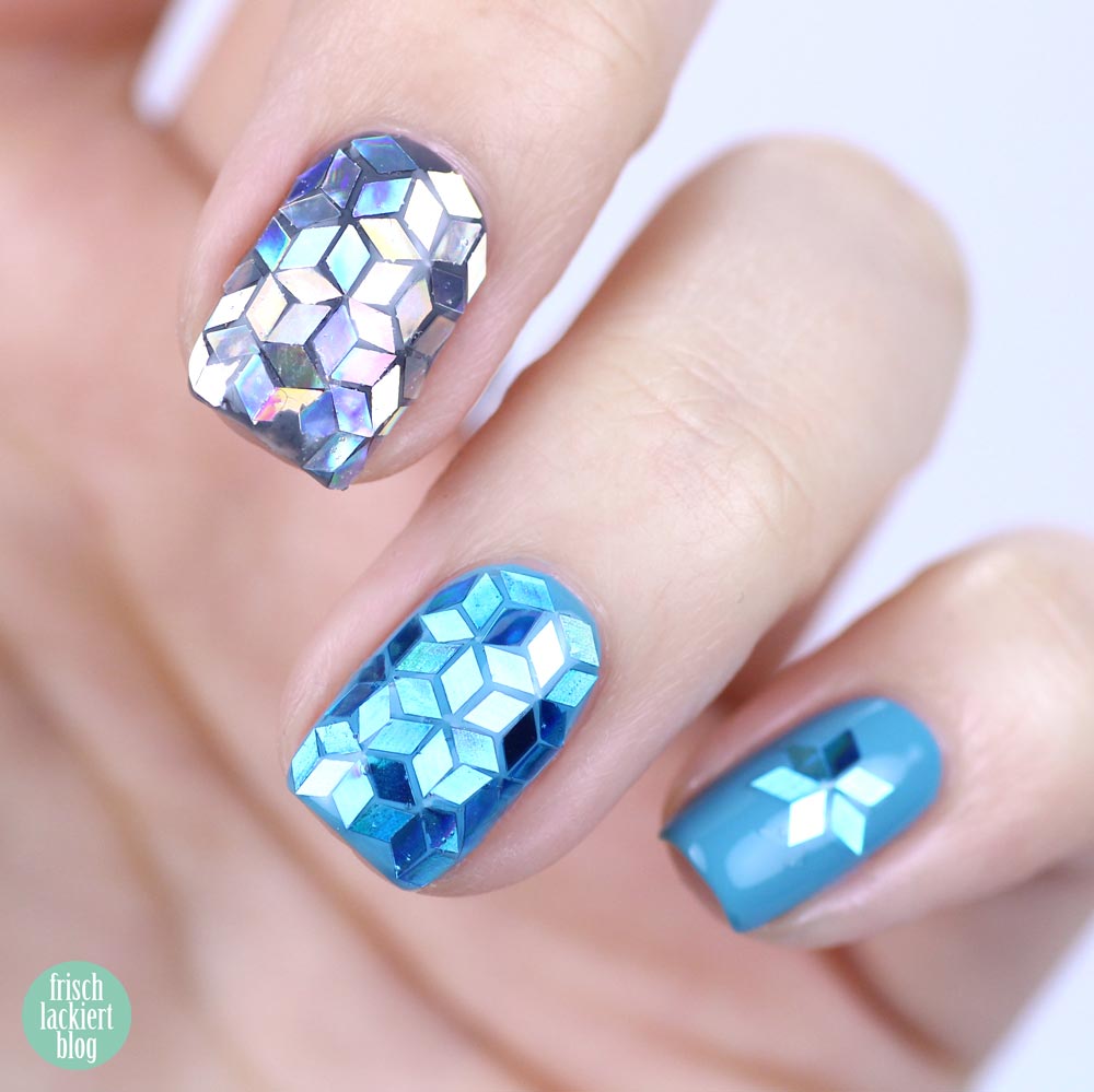 Frischlackiert-Challenge Glitter Placement Nailart - by frischlackiert
