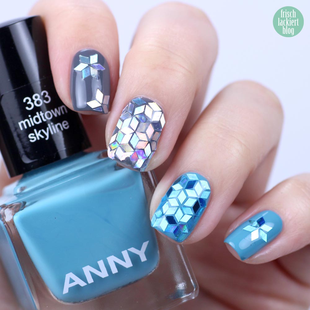 Frischlackiert-Challenge Glitter Placement Nailart - by frischlackiert