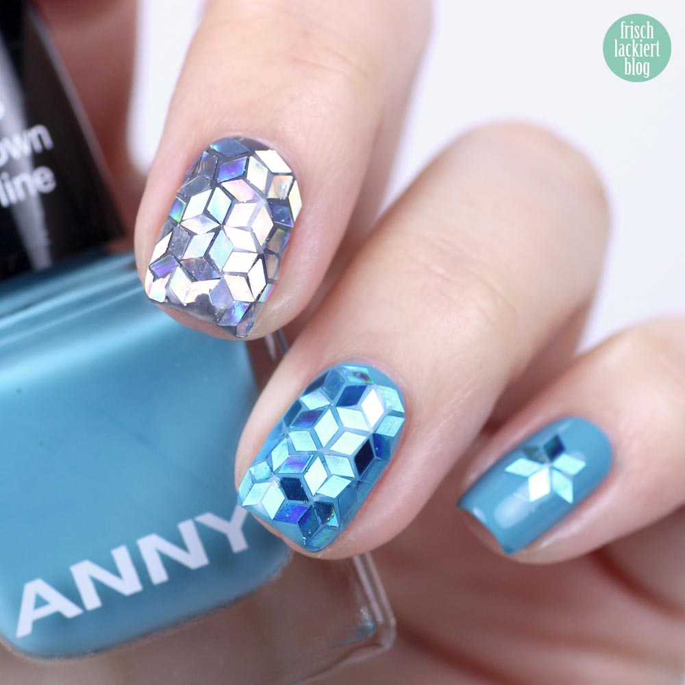 Frischlackiert-Challenge Glitter Placement Nailart - by frischlackiert