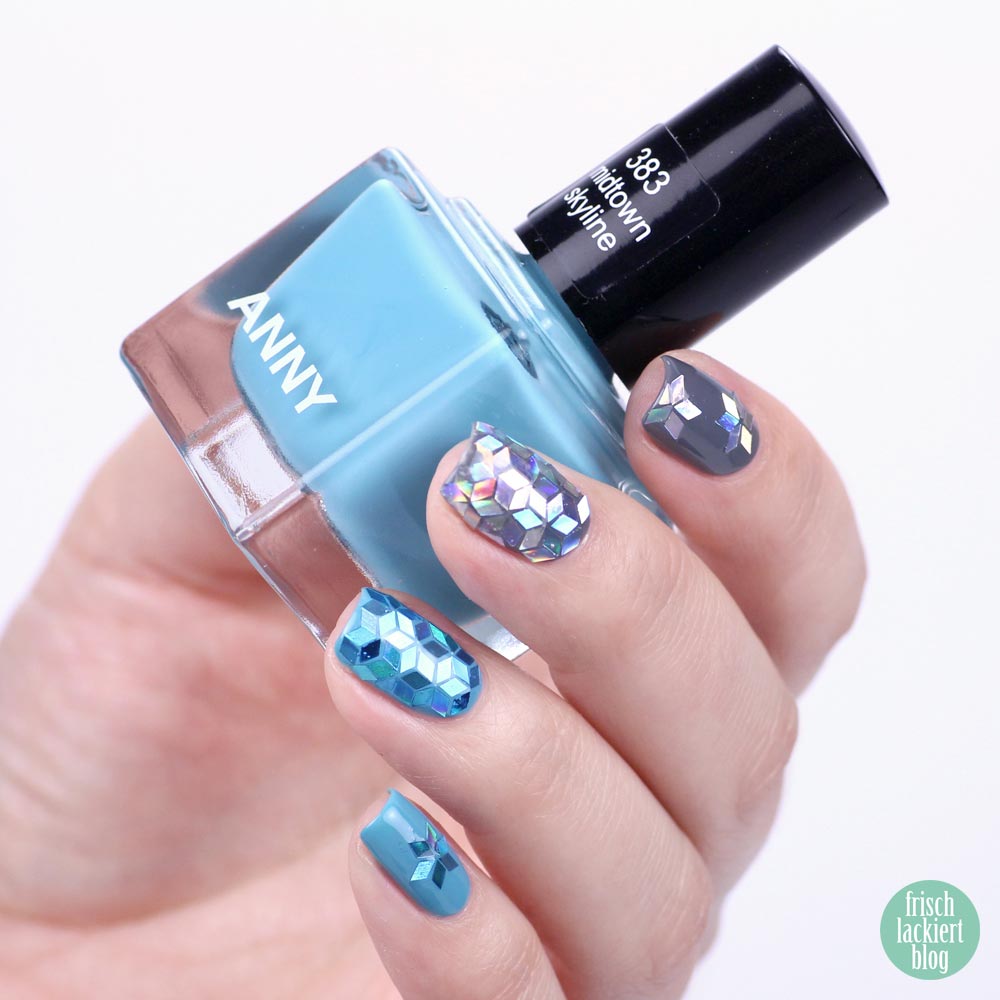 Frischlackiert-Challenge Glitter Placement Nailart - by frischlackiert