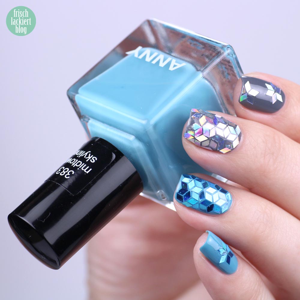 Frischlackiert-Challenge Glitter Placement Nailart - by frischlackiert