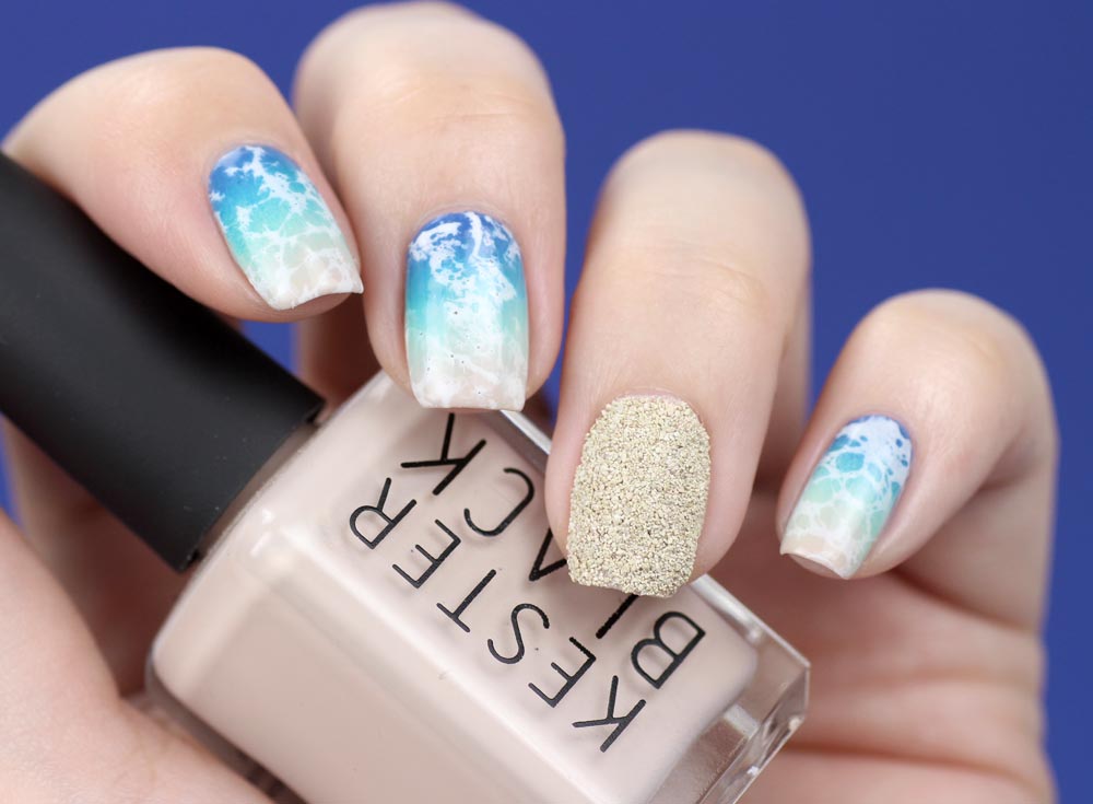 Frischlackiert-Challenge – Strand und Meer – beach nails - nailart and tutorial by frischlackiert