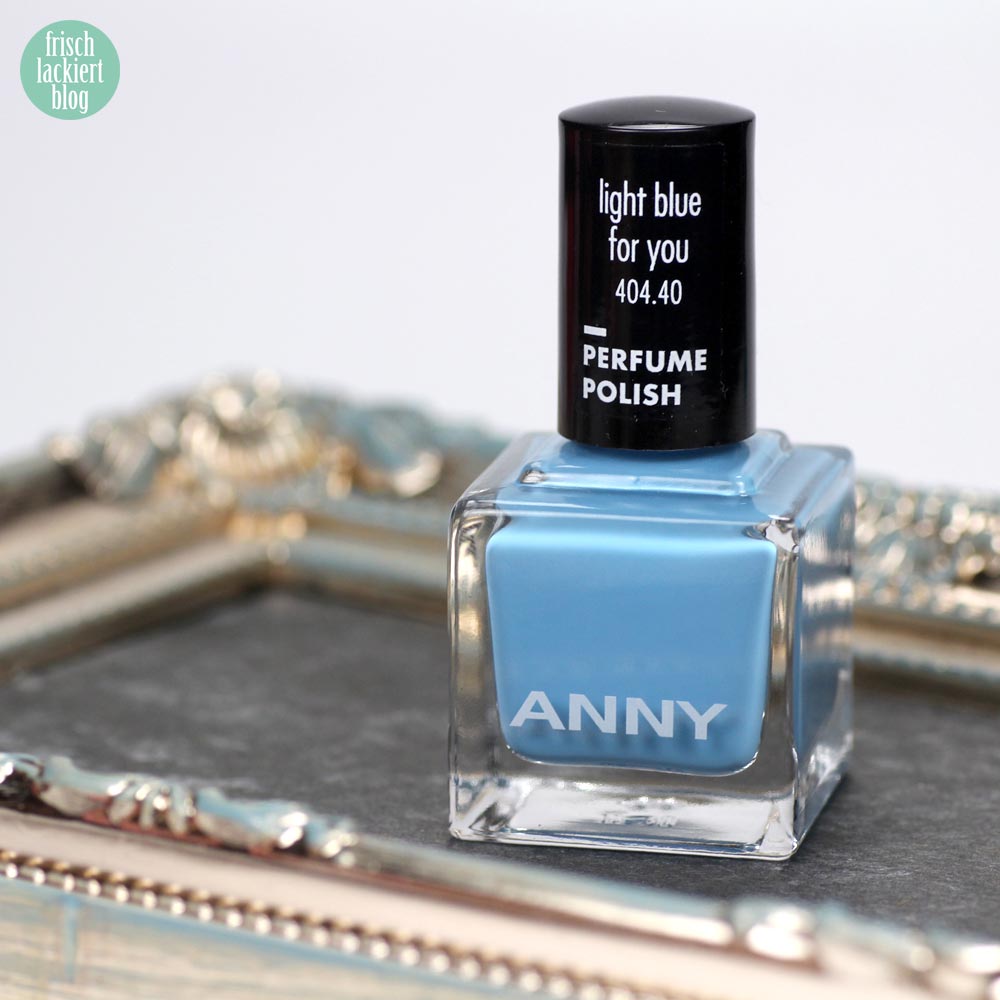 ANNY Perfume Polish – Nagellack mit Duft – light blue for you – swatch by frischlackiert