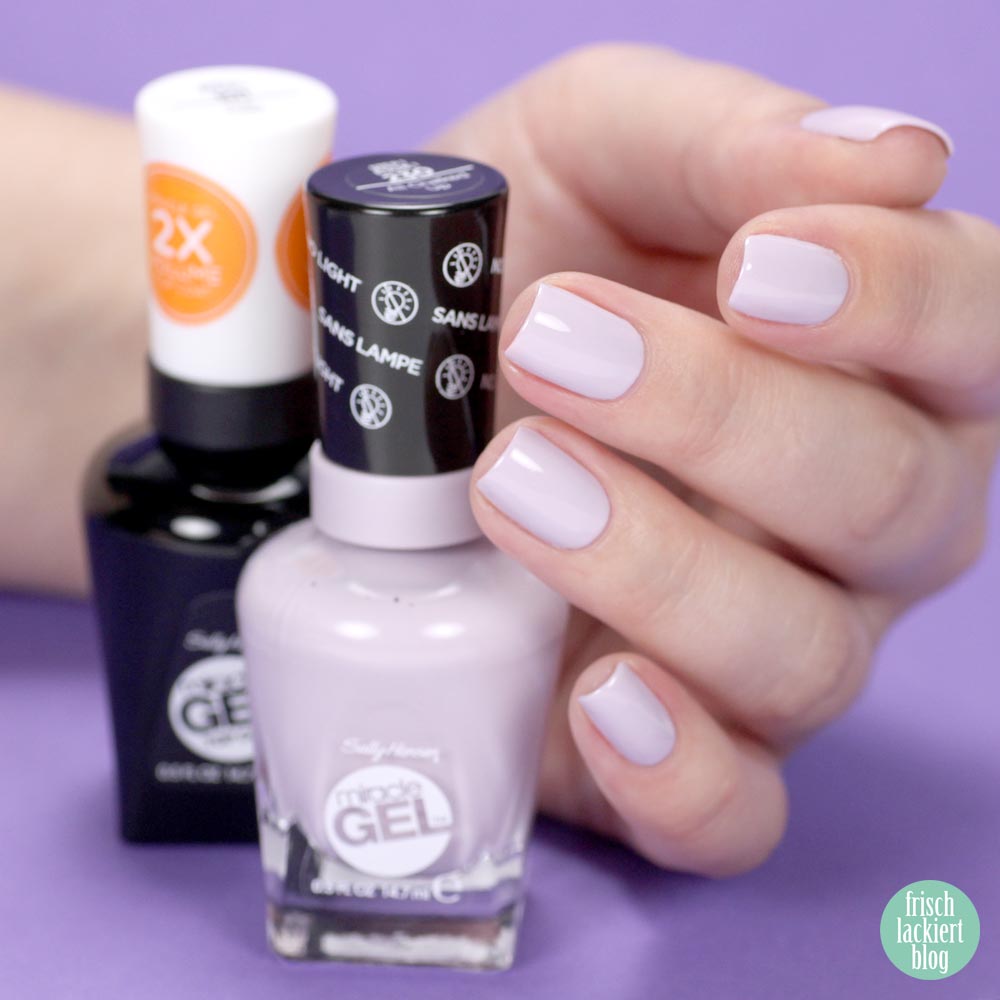 Sally Hansen Miracle Gel – All Chalked Up – light purple – swtach by frischlackiert
