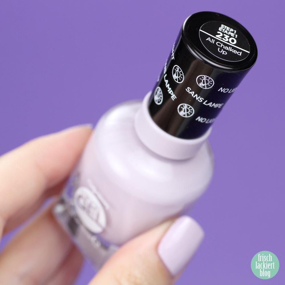 Sally Hansen Miracle Gel – All Chalked Up – light purple – swtach by frischlackiert