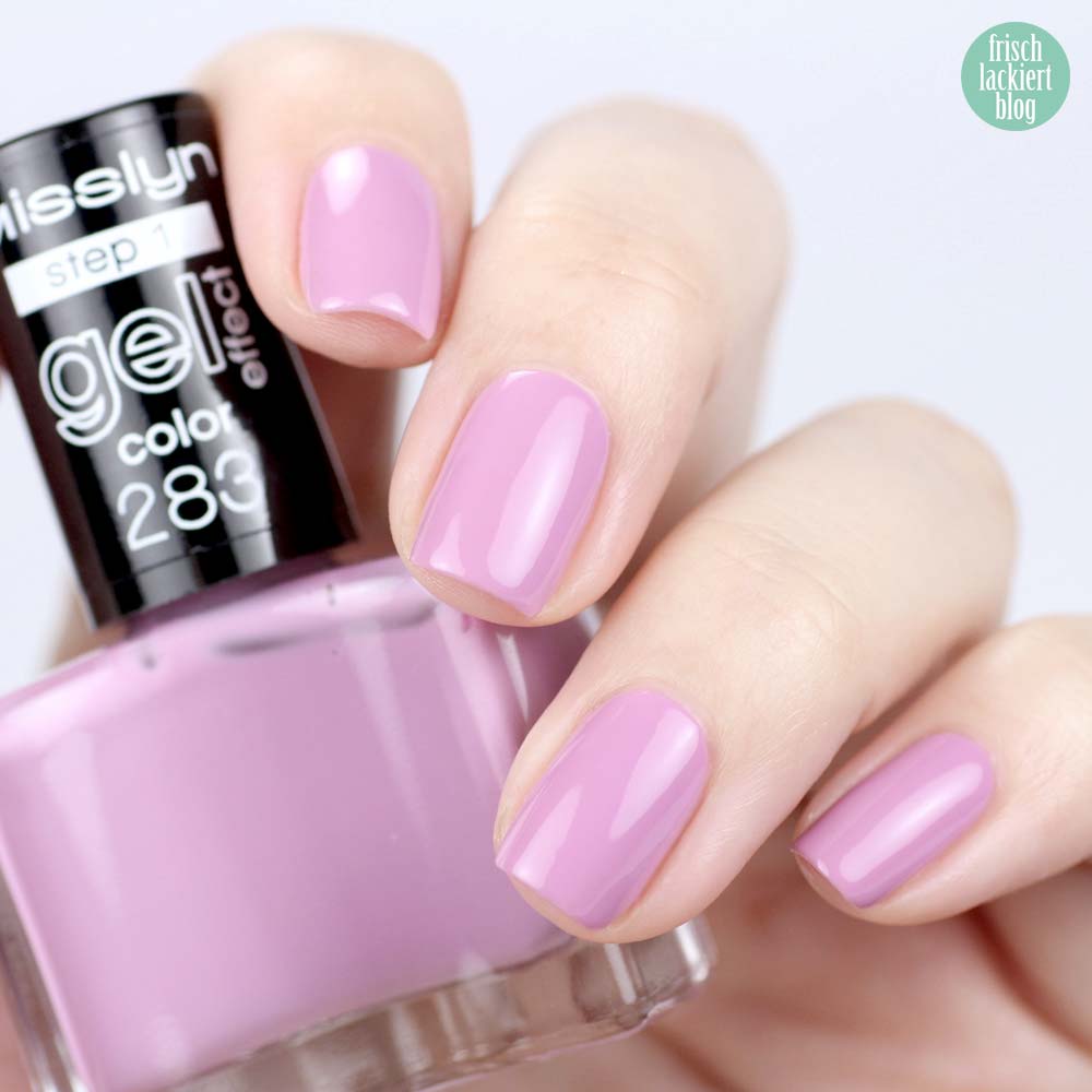 Misslyn Gel Effekt Nagellack – 283 tutu me on – Pastell Flieder - swatch by frischlackiert