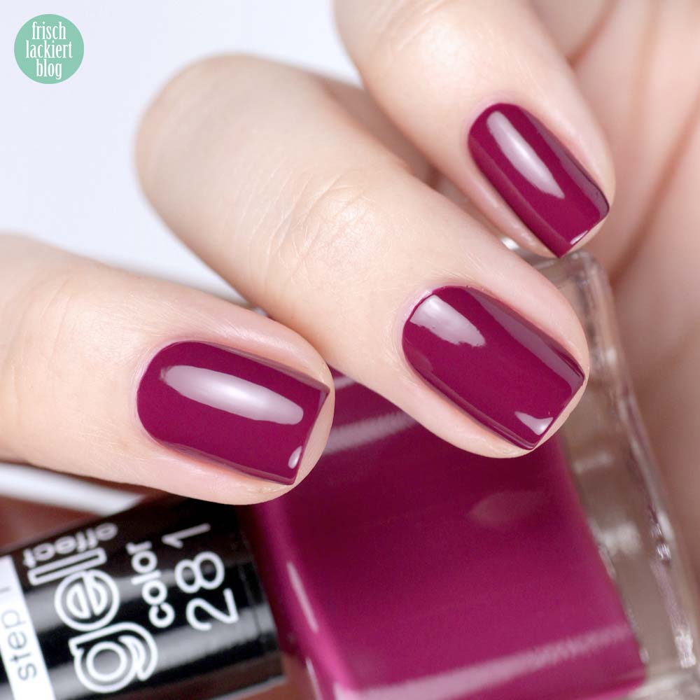 Misslyn Gel Effekt Nagellack – 281 berrynista – Beerenfarben Violett - swatch by frischlackiert