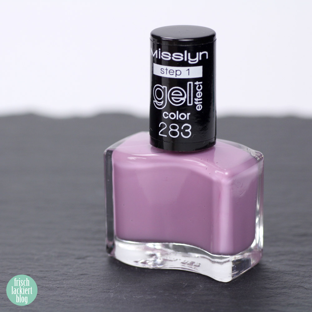Misslyn Gel Effekt Nagellack – 283 tutu me on – Pastell Flieder - swatch by frischlackiert