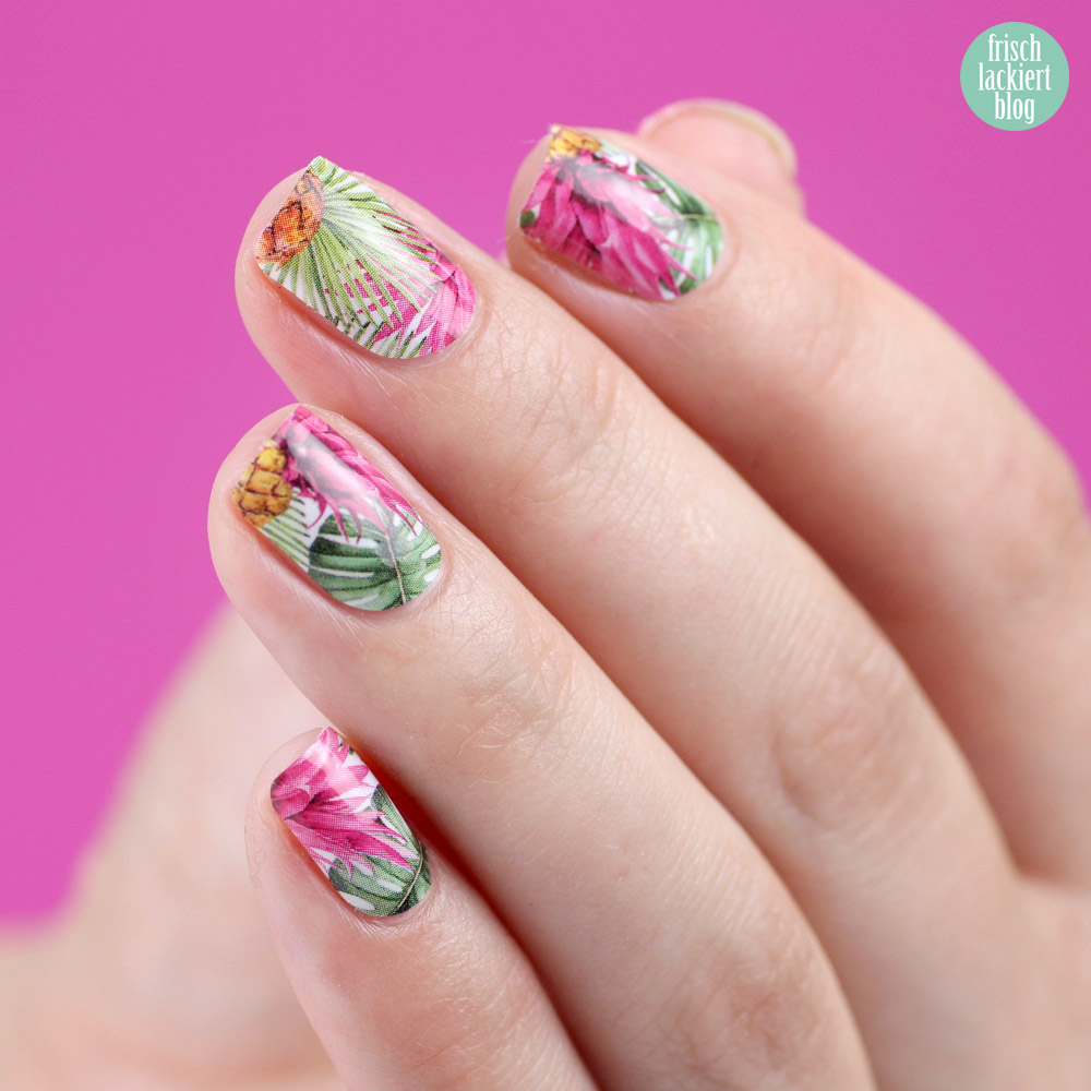 Sticker Gigant Nagelsticker – Pinkanas – Ananas Nailwraps – by frischlackiert