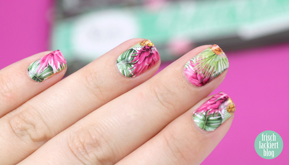 Sticker Gigant Nagelsticker – Pinkanas – Ananas Nailwraps – by frischlackiert