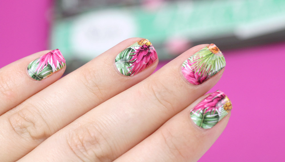 Sticker Gigant Nagelsticker – Pinkanas – Ananas Nailwraps – by frischlackiert