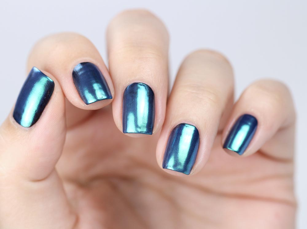 Essence metal shock nail powder – 06 be my little mermaid – test und review – swatch by frischlackiert