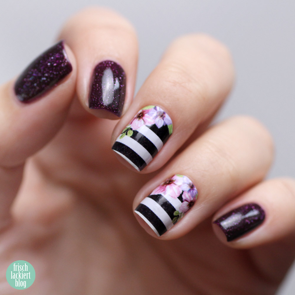 Zoya Payton und Blütenzenbra von Sticker Gigant - Nagelsticker – by frischlackiert